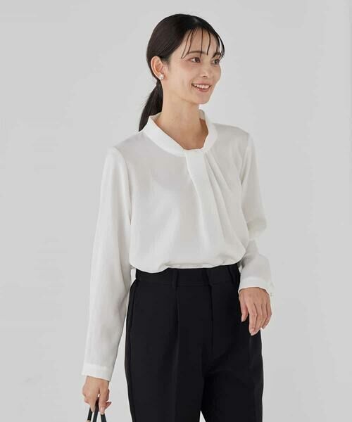 a.v.v / アー・ヴェ・ヴェ シャツ・ブラウス | 【洗える】ボウタイ風ブラウス | 詳細20
