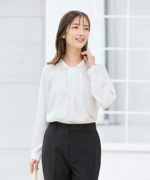 a.v.v / アー・ヴェ・ヴェ シャツ・ブラウス | 【洗える】ボウタイ風ブラウス | 詳細26
