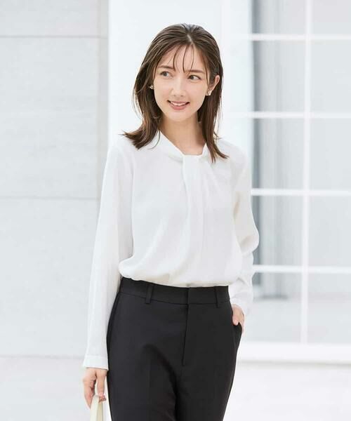 a.v.v / アー・ヴェ・ヴェ シャツ・ブラウス | 【洗える】ボウタイ風ブラウス | 詳細27