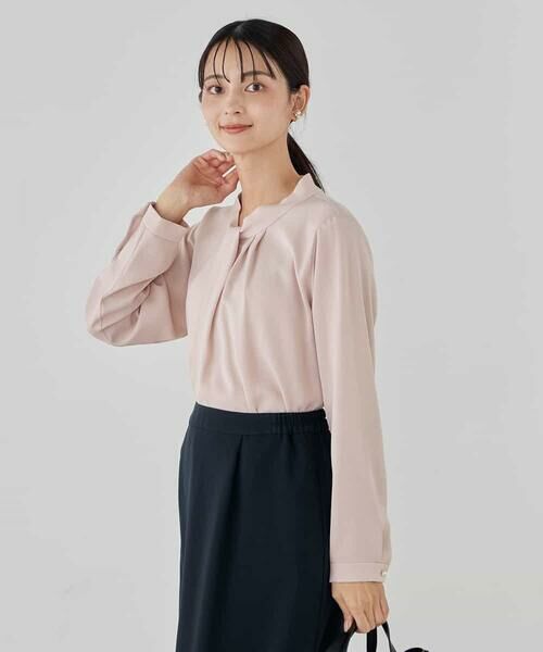 a.v.v / アー・ヴェ・ヴェ シャツ・ブラウス | 【洗える】ボウタイ風ブラウス | 詳細3