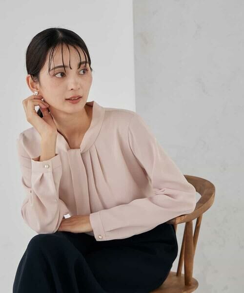 a.v.v / アー・ヴェ・ヴェ シャツ・ブラウス | 【洗える】ボウタイ風ブラウス | 詳細8