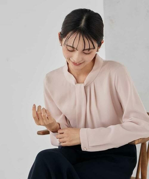 a.v.v / アー・ヴェ・ヴェ シャツ・ブラウス | 【洗える】ボウタイ風ブラウス | 詳細9