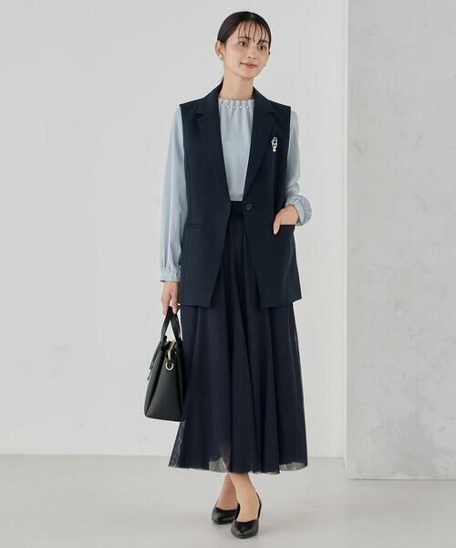 a.v.v / アー・ヴェ・ヴェ シャツ・ブラウス | 【洗える】タックネックブラウス | 詳細10