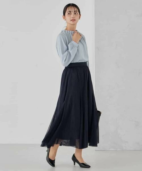 a.v.v / アー・ヴェ・ヴェ シャツ・ブラウス | 【洗える】タックネックブラウス | 詳細6