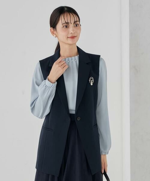 a.v.v / アー・ヴェ・ヴェ シャツ・ブラウス | 【洗える】タックネックブラウス | 詳細8