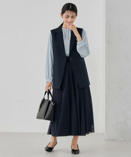 a.v.v / アー・ヴェ・ヴェ シャツ・ブラウス | 【洗える】タックネックブラウス | 詳細9