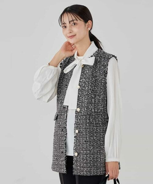 a.v.v / アー・ヴェ・ヴェ シャツ・ブラウス | 【洗える】2WAY袖プリーツボウタイブラウス | 詳細11