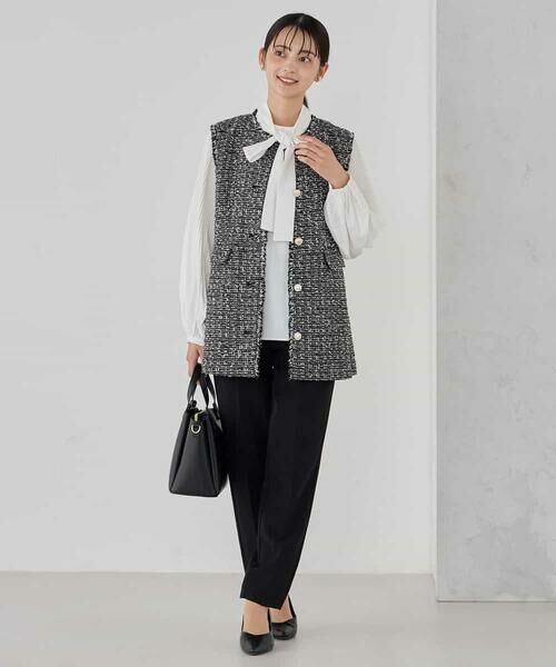 a.v.v / アー・ヴェ・ヴェ シャツ・ブラウス | 【洗える】2WAY袖プリーツボウタイブラウス | 詳細12