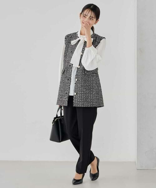 a.v.v / アー・ヴェ・ヴェ シャツ・ブラウス | 【洗える】2WAY袖プリーツボウタイブラウス | 詳細14