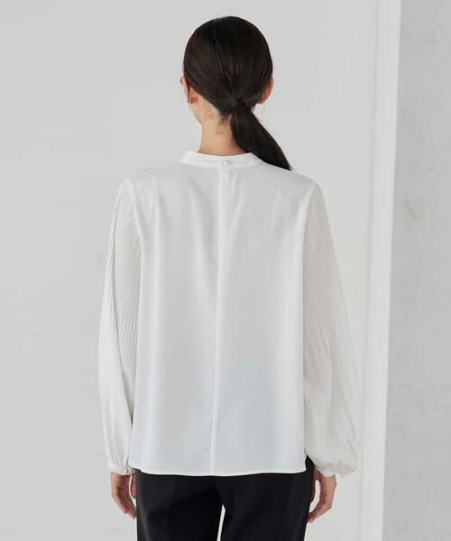a.v.v / アー・ヴェ・ヴェ シャツ・ブラウス | 【洗える】2WAY袖プリーツボウタイブラウス | 詳細22