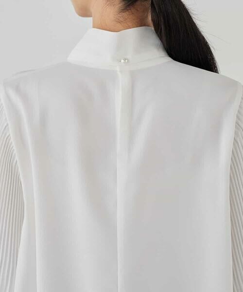 a.v.v / アー・ヴェ・ヴェ シャツ・ブラウス | 【洗える】2WAY袖プリーツボウタイブラウス | 詳細26