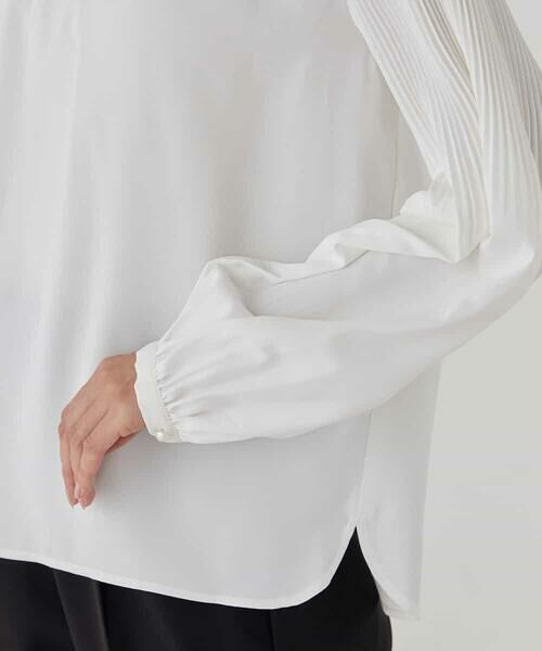 a.v.v / アー・ヴェ・ヴェ シャツ・ブラウス | 【洗える】2WAY袖プリーツボウタイブラウス | 詳細28