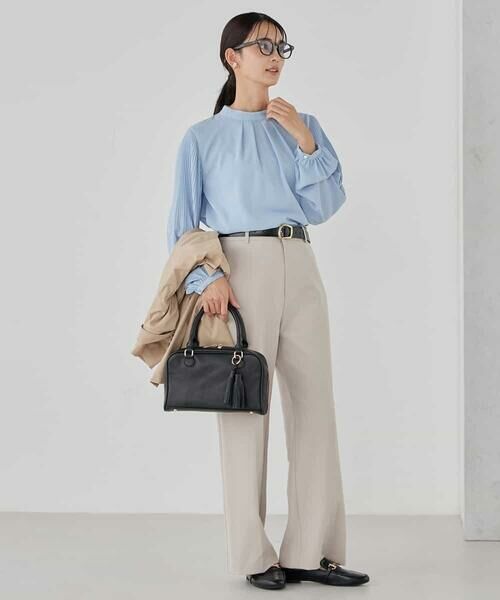 a.v.v / アー・ヴェ・ヴェ シャツ・ブラウス | 【洗える】2WAY袖プリーツボウタイブラウス | 詳細6