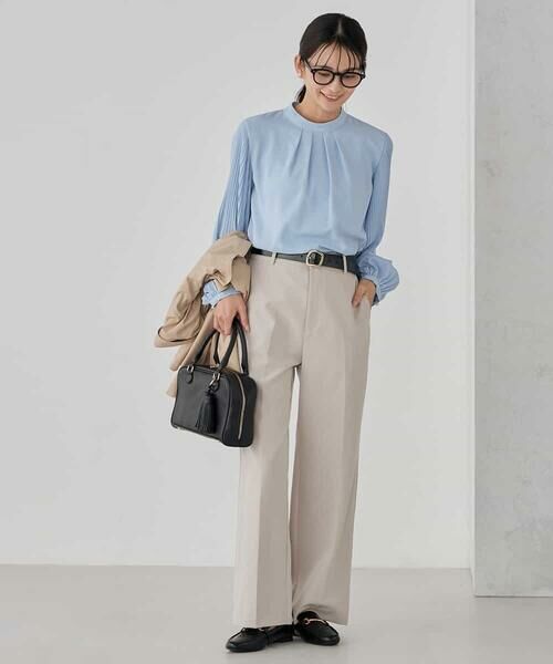 a.v.v / アー・ヴェ・ヴェ シャツ・ブラウス | 【洗える】2WAY袖プリーツボウタイブラウス | 詳細7