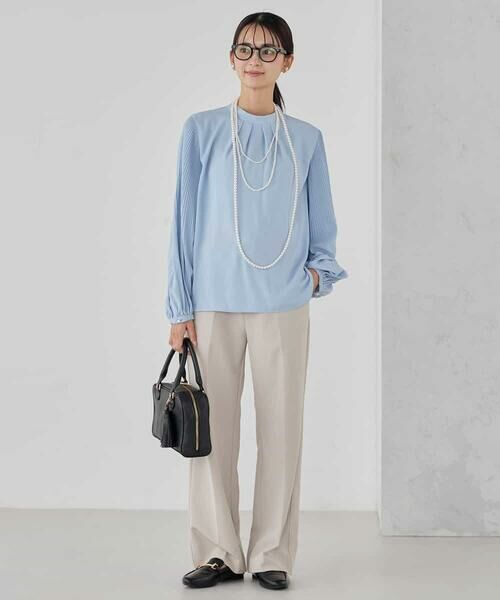 a.v.v / アー・ヴェ・ヴェ シャツ・ブラウス | 【洗える】2WAY袖プリーツボウタイブラウス | 詳細9