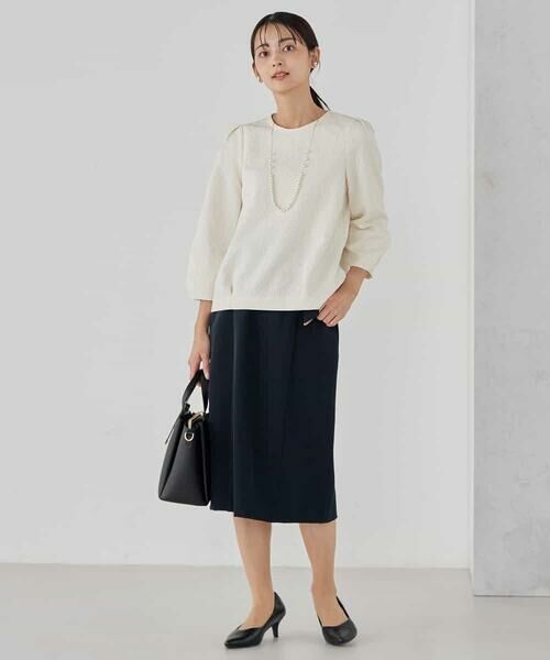 a.v.v / アー・ヴェ・ヴェ シャツ・ブラウス | ジャガードコクーンブラウス | 詳細18