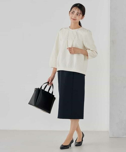 a.v.v / アー・ヴェ・ヴェ シャツ・ブラウス | ジャガードコクーンブラウス | 詳細19