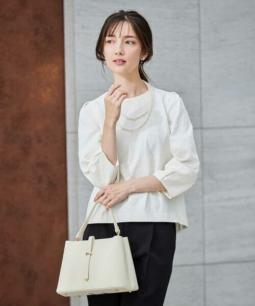 a.v.v / アー・ヴェ・ヴェ シャツ・ブラウス | ジャガードコクーンブラウス | 詳細6