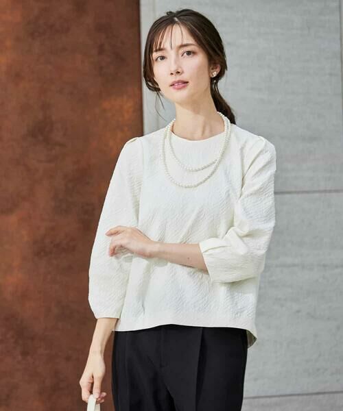 a.v.v / アー・ヴェ・ヴェ シャツ・ブラウス | ジャガードコクーンブラウス | 詳細7