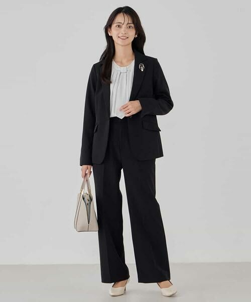 a.v.v / アー・ヴェ・ヴェ テーラードジャケット | 【洗える/ストレッチ/セットアップ対応】ダブルクロステーラードジャケット | 詳細10