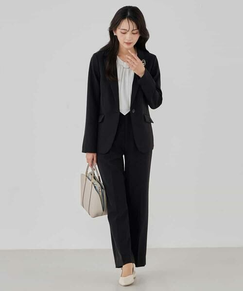 a.v.v / アー・ヴェ・ヴェ テーラードジャケット | 【洗える/ストレッチ/セットアップ対応】ダブルクロステーラードジャケット | 詳細11