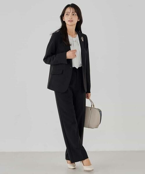 a.v.v / アー・ヴェ・ヴェ テーラードジャケット | 【洗える/ストレッチ/セットアップ対応】ダブルクロステーラードジャケット | 詳細12