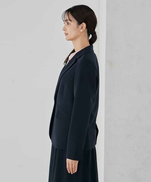 a.v.v / アー・ヴェ・ヴェ テーラードジャケット | 【洗える/ストレッチ/セットアップ対応】ダブルクロステーラードジャケット | 詳細14