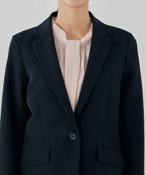 a.v.v / アー・ヴェ・ヴェ テーラードジャケット | 【洗える/ストレッチ/セットアップ対応】ダブルクロステーラードジャケット | 詳細16