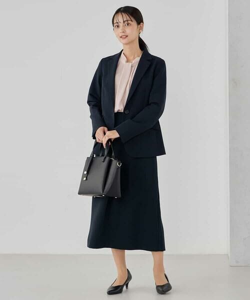 a.v.v / アー・ヴェ・ヴェ テーラードジャケット | 【洗える/ストレッチ/セットアップ対応】ダブルクロステーラードジャケット | 詳細5