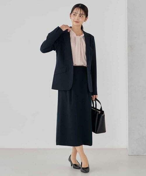 a.v.v / アー・ヴェ・ヴェ テーラードジャケット | 【洗える/ストレッチ/セットアップ対応】ダブルクロステーラードジャケット | 詳細6