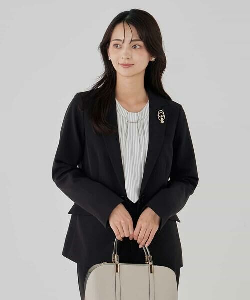 a.v.v / アー・ヴェ・ヴェ テーラードジャケット | 【洗える/ストレッチ/セットアップ対応】ダブルクロステーラードジャケット | 詳細7