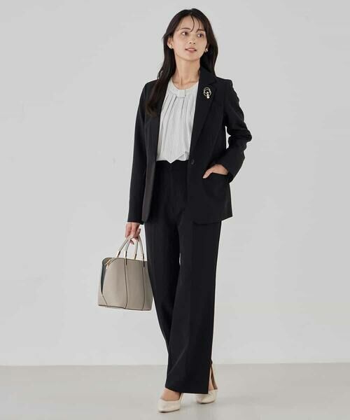 a.v.v / アー・ヴェ・ヴェ テーラードジャケット | 【洗える/ストレッチ/セットアップ対応】ダブルクロステーラードジャケット | 詳細9