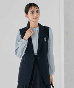 a.v.v / アー・ヴェ・ヴェ テーラードジャケット | 【洗える/ストレッチ/セットアップ対応】ダブルクロステーラードジレ