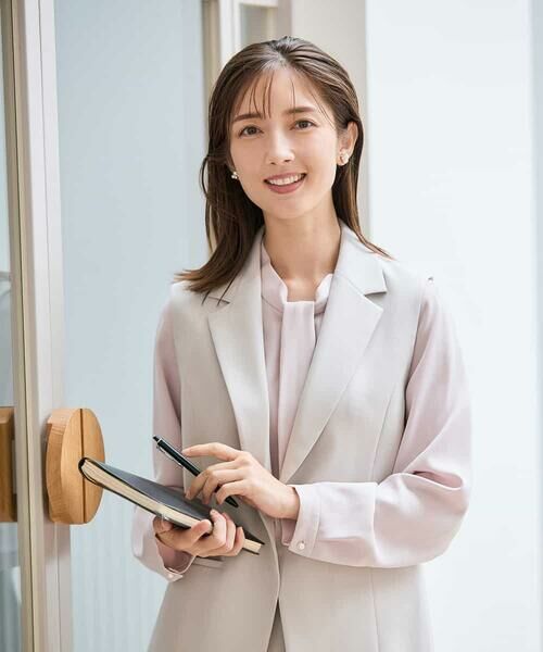 a.v.v / アー・ヴェ・ヴェ テーラードジャケット | 【洗える/ストレッチ/セットアップ対応】ダブルクロステーラードジレ | 詳細17