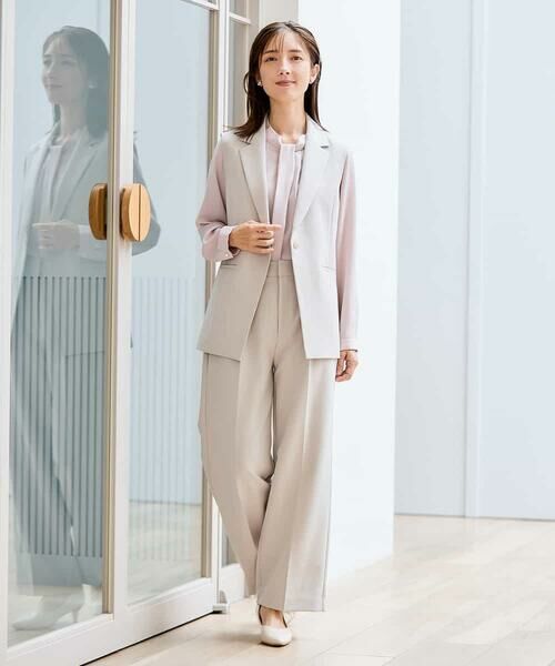 a.v.v / アー・ヴェ・ヴェ テーラードジャケット | 【洗える/ストレッチ/セットアップ対応】ダブルクロステーラードジレ | 詳細19