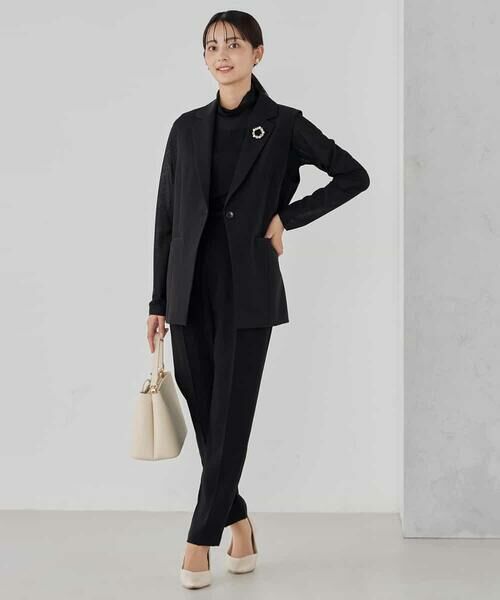 a.v.v / アー・ヴェ・ヴェ テーラードジャケット | 【洗える/ストレッチ/セットアップ対応】ダブルクロステーラードジレ | 詳細25