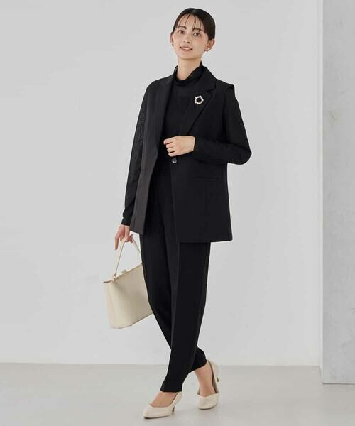 a.v.v / アー・ヴェ・ヴェ テーラードジャケット | 【洗える/ストレッチ/セットアップ対応】ダブルクロステーラードジレ | 詳細26