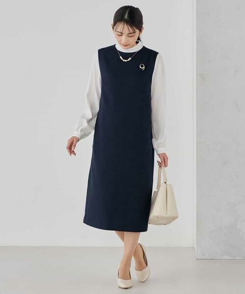 a.v.v / アー・ヴェ・ヴェ ロング・マキシ丈ワンピース | ツイードボウタイワンピース | 詳細1