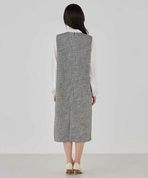 a.v.v / アー・ヴェ・ヴェ ロング・マキシ丈ワンピース | ツイードボウタイワンピース | 詳細19