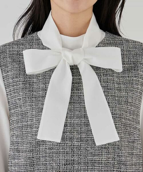 a.v.v / アー・ヴェ・ヴェ ロング・マキシ丈ワンピース | ツイードボウタイワンピース | 詳細20