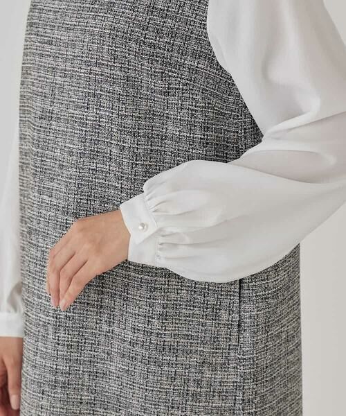 a.v.v / アー・ヴェ・ヴェ ロング・マキシ丈ワンピース | ツイードボウタイワンピース | 詳細21