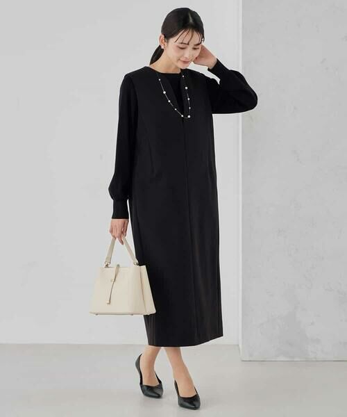 a.v.v / アー・ヴェ・ヴェ ロング・マキシ丈ワンピース | 【洗える/ストレッチ】ダブルクロスジャンパードレス | 詳細25