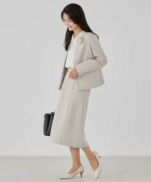 a.v.v / アー・ヴェ・ヴェ ロング・マキシ丈スカート | 【洗える/ストレッチ/セットアップ対応】ダブルクロスタイトスカート | 詳細10