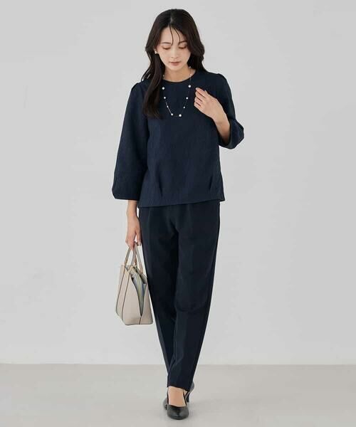 a.v.v / アー・ヴェ・ヴェ チノ・ワークパンツ | 【洗える/ストレッチ/セットアップ対応】ダブルクロステーパードパンツ | 詳細3