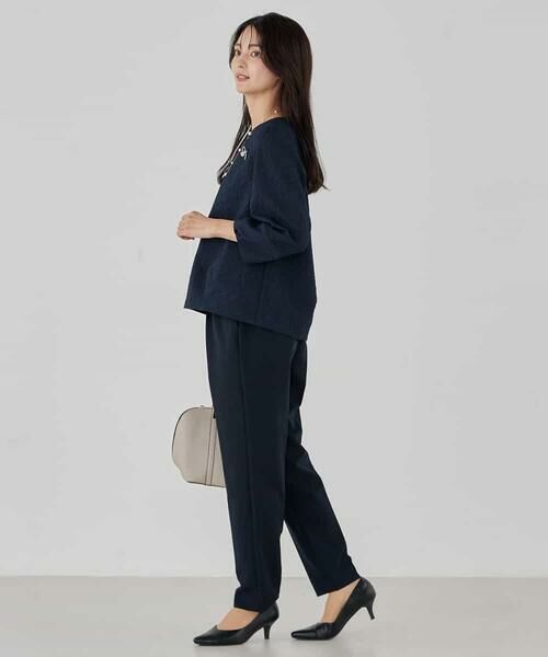 a.v.v / アー・ヴェ・ヴェ チノ・ワークパンツ | 【洗える/ストレッチ/セットアップ対応】ダブルクロステーパードパンツ | 詳細5