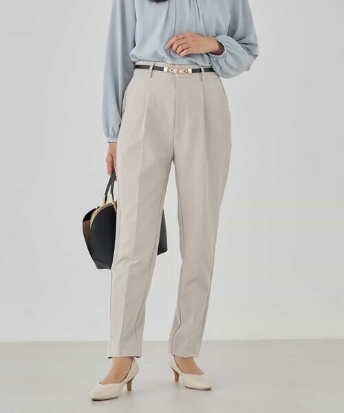 a.v.v / アー・ヴェ・ヴェ チノ・ワークパンツ | 【洗える/ストレッチ/セットアップ対応】ダブルクロステーパードパンツ | 詳細7