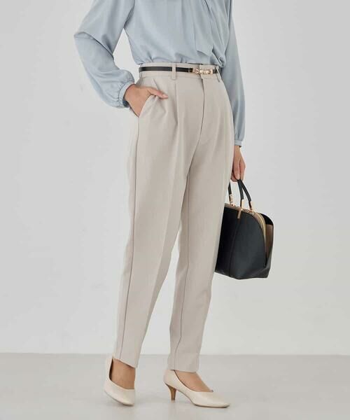 a.v.v / アー・ヴェ・ヴェ チノ・ワークパンツ | 【洗える/ストレッチ/セットアップ対応】ダブルクロステーパードパンツ | 詳細8