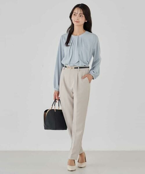 a.v.v / アー・ヴェ・ヴェ チノ・ワークパンツ | 【洗える/ストレッチ/セットアップ対応】ダブルクロステーパードパンツ | 詳細9