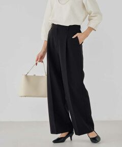 a.v.v / アー・ヴェ・ヴェ その他パンツ | 【洗える/ストレッチ/セットアップ対応】ダブルクロスワイドパンツ