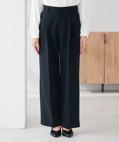 a.v.v / アー・ヴェ・ヴェ その他パンツ | 【洗える/ストレッチ/セットアップ対応】ダブルクロスワイドパンツ | 詳細18